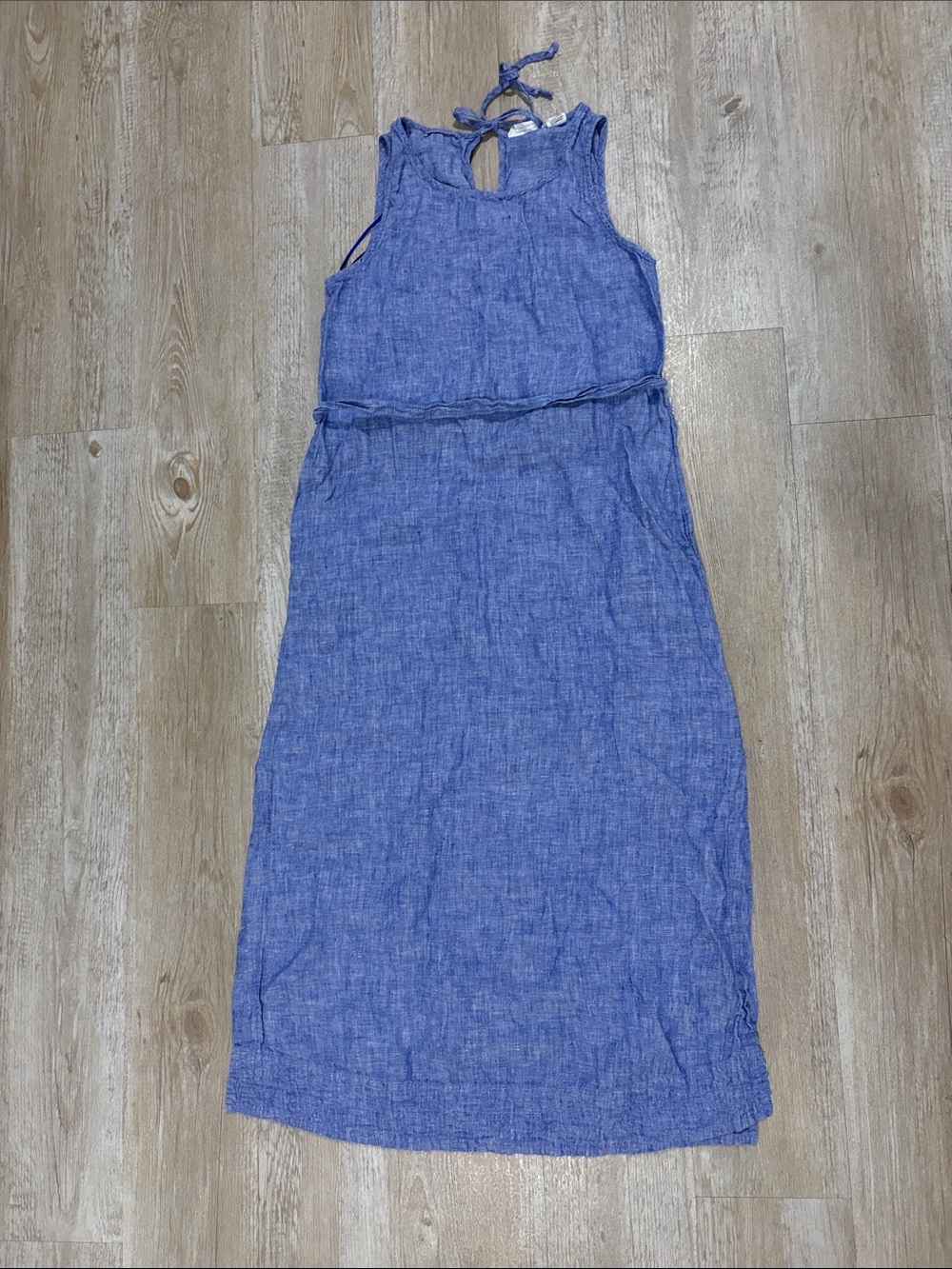 100% Linen Midi Dress